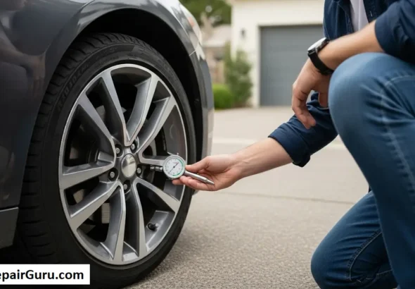 Check car tire pressure