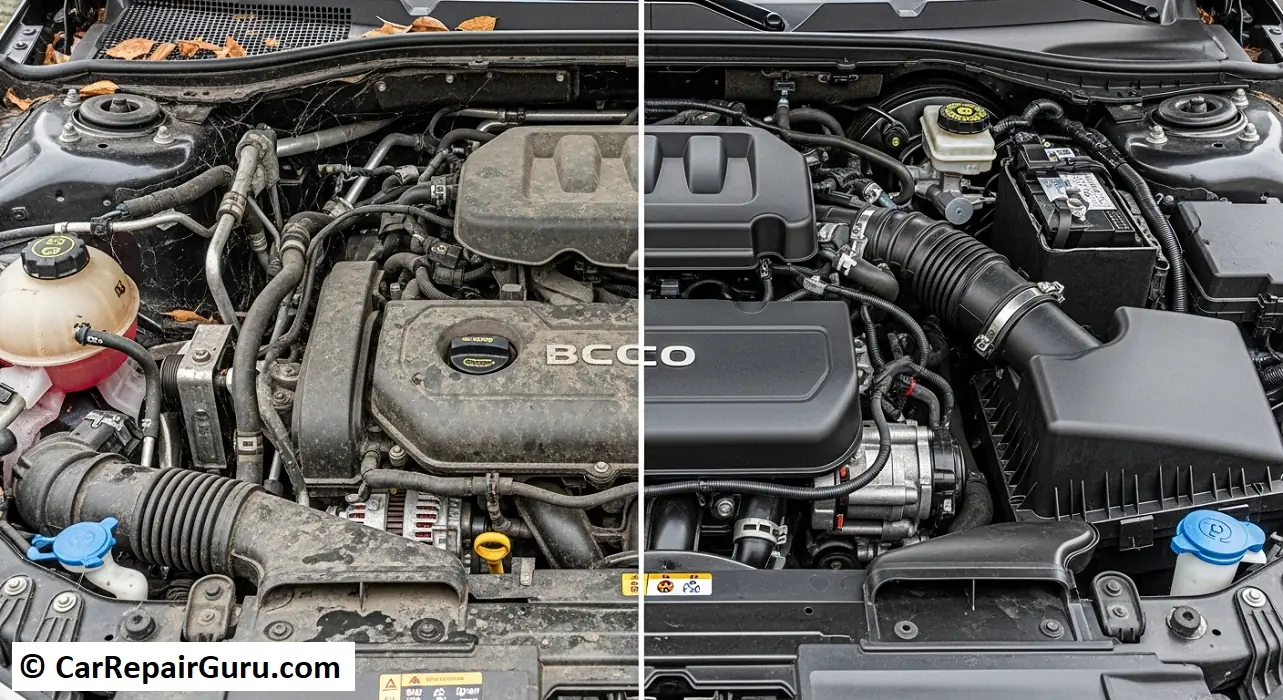 cleaning engine bay tips