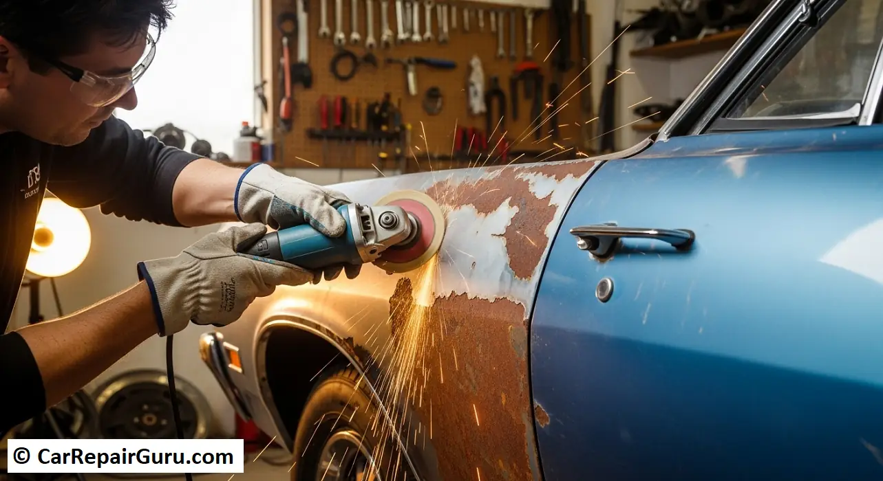 remove rust from car body