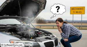 Warning graphic illustrating the dangers of driving with an engine misfire and potential catalytic converter damage