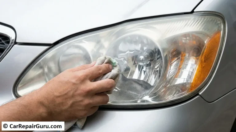 clean foggy headlights