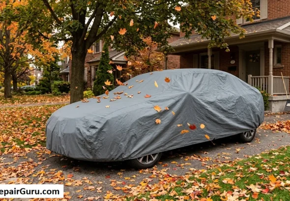protect car falling leaves