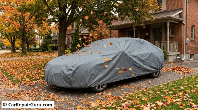 protect car falling leaves