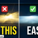 adjusting car headlights