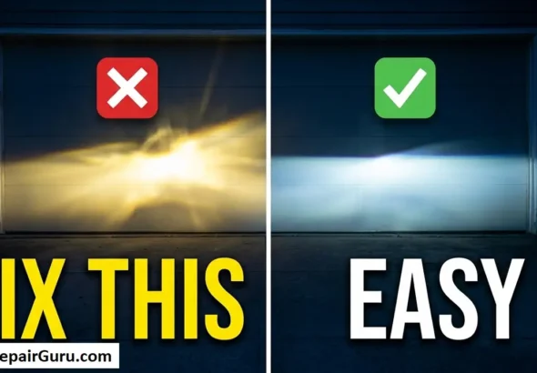 adjusting car headlights