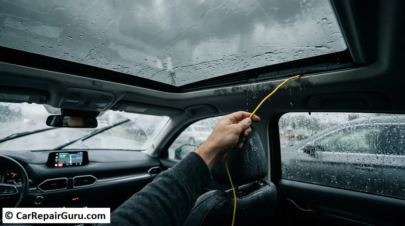 fixing leaking sunroof