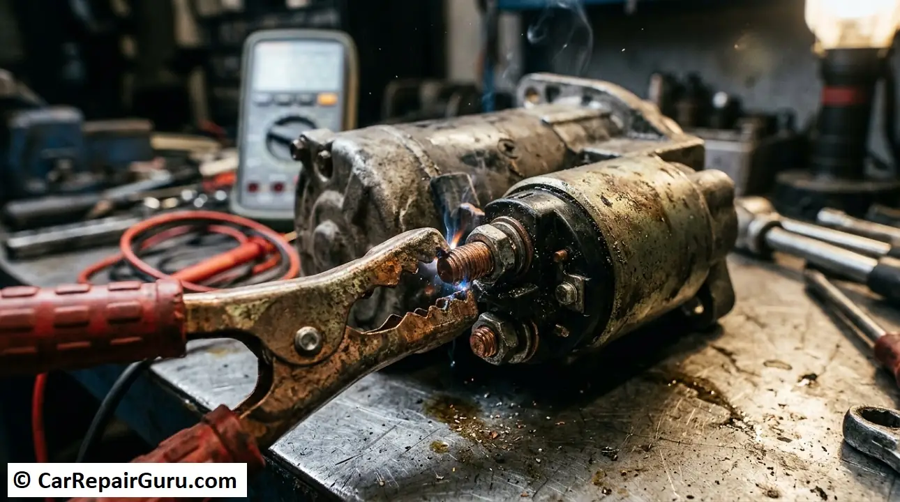 fixing faulty starter motor